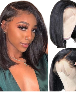 Women who love a sophisticated, easy-to-maintain hairstyle with natural black color and a realistic lace frontal finish.